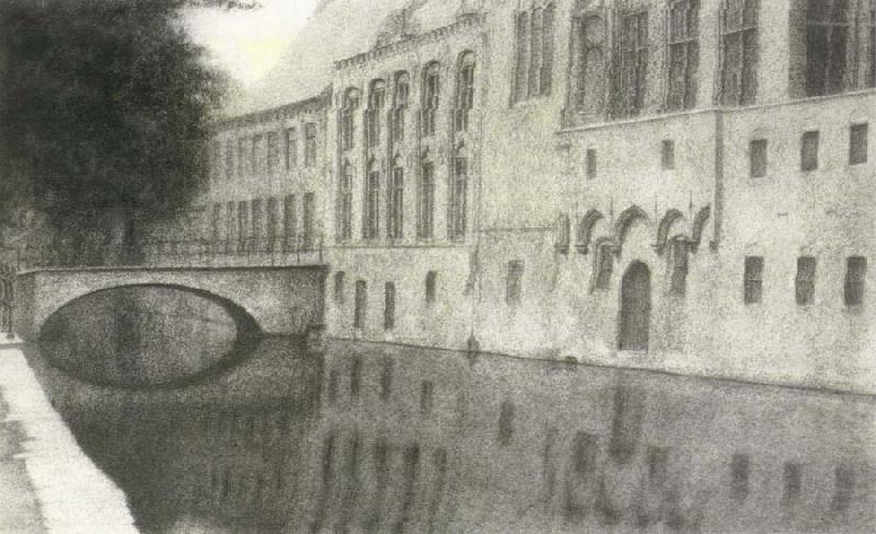 Memory of Flanders A Canal, Fernand Khnopff